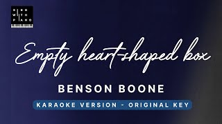 Empty Heartshaped Box  Benson Boone Original Key Karaoke  Piano Instrumental Cover with Lyrics [upl. by Nels]