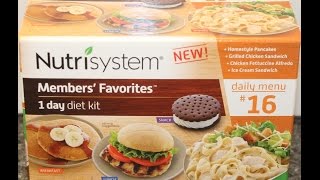 Nutrisystem Members’ Favorites 1 Day Diet Kit Daily Menu 16 Review [upl. by Lundt]