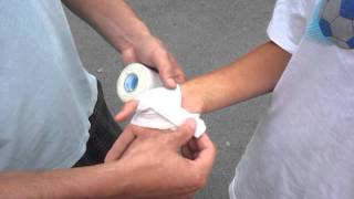 Thumb Taping  Thumb Tape Volleyball and Basketball and sports that require wrist mobility [upl. by Ailegnave]