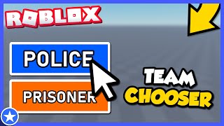 ROBLOX Team Choose GUI Tutorial [upl. by Noevad]