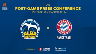 Press Conference ALBA BERLIN  FC Bayern München [upl. by Siderf]