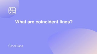 What are coincident lines [upl. by Lanctot691]