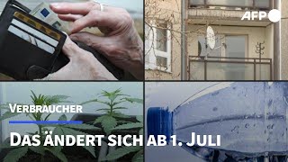 Das ändert sich im Juli für Verbraucher  AFP [upl. by Paver]