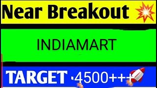 indiamart share latest news today indiamart share analysis indiamart share target [upl. by Yboj]