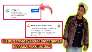 Cara menyiapkan fitur langganan facebook dengan mudah dan lengkap  Facebook profesional [upl. by Dwan]