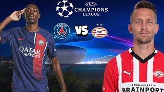 PSG vs Eindhoven 11 UEFA Champions League 20242025 [upl. by Ynttirb]