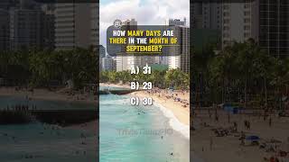 How Many Days in Each Month  Calendar Quiz Challenge geographytrivia trivia geographyquiz [upl. by Levison]