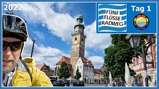 Fünf Flüsse Radweg 2022 Tag1 Nürnberg  Königstein [upl. by Nairrot]