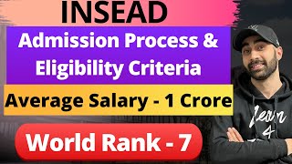 INSEAD  MBAMIM All About MBA Fees Eligibility Average Salary Batch Profile [upl. by Enelrad451]