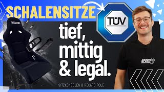 Schalensitze und Sitzkonsolen völlig legal eintragen  Speed Engineering [upl. by Ul]