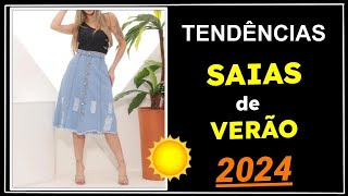 SAIAS LINDAS  45 Lindos Modelos de Saias para Looks Maravilhosos  Tendências e Dicas Moda❤️ [upl. by Tevis]