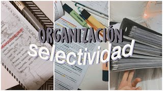 como organizarse para selectividad tips y consejos [upl. by Behnken552]