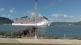 Crucero MSC Llegada Puerto TAINO Bay Puerto Plata República Dominicana [upl. by Nevur]