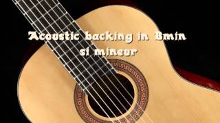 Acoustic guitar backing track in Bmin [upl. by Oiligriv]