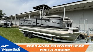 2023 Angler Qwest 8522 Fish amp Cruise Boat Tour SkipperBuds [upl. by Anyd]