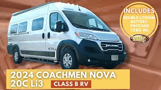 New 2024 Coachmen Nova 20C Li3 Class B RV  DOUBLE LITHIUM Package with 1260Ah of Power [upl. by Landon]