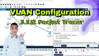 Cara VLAN Configuration  3312 Packet Tracer VLAN Configuration  Cisco Packet Tracer VLAN [upl. by Hadias855]