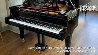 Fully Restored 1923 GrotrianSteinweg Grand Piano  The Piano Shop Bath [upl. by Ticon183]