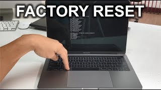 How to Restore Reset a Macbook Pro A1706 to Factory Settings ║OS X High Sierra [upl. by Eninotna]