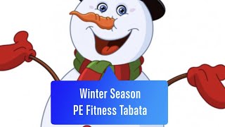 PhysEdZone Winter Season PE Fitness Tabata  Brain Break [upl. by Ainit]