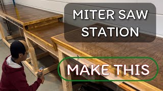 Miter Saw Station Workbench  How I Built It  DIY [upl. by Tiga853]