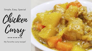 CHICKEN CURRY Easy Recipe  Chicken Curry in Coconut Milk [upl. by Analram]