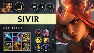 Sivir ADC vs Syndra Unstoppable  NA Grandmaster Patch 1421 [upl. by Novehc]