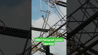 Pantograph isolator manual operation in 400kV RS pantographisolator switchgears electriciti [upl. by Ahcsropal]