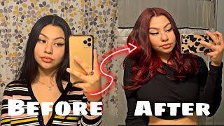 Black box dye hair to red hair without bleach  NANCY ROD [upl. by Rozina]