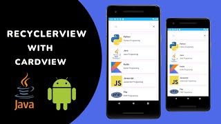 Simple Recyclerview With Cardview in Android Studio  RecyclerView Android Studio Tutorial  Part 1 [upl. by Clellan]