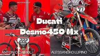 DUCATI DESMO450 MX  Italian motocross championship Mantova  Alessandro Lupino amp Antonio Cairoli [upl. by Duggan115]