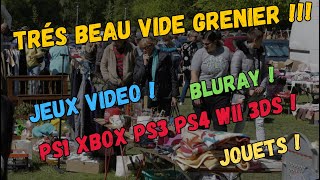 Superbe Vide grenier  Jeux video Bluray BD Jouets [upl. by Yelmene]