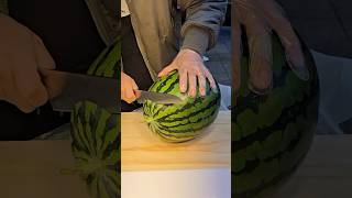 Must Try Fresh Korean Watermelon Juice  fruit cutting skills shortsvideo [upl. by Airdnat651]