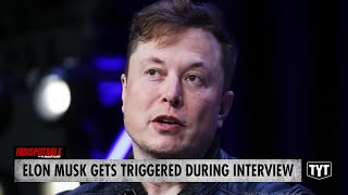 WATCH Elon Musk Gets TRIGGERED Cancels Show After Interview [upl. by Anirod]