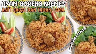 SEGAMPANG ITU BIKIN KREMESAN YANG TAHAN LAMA‼️RESEP AYAM GORENG KREMES ENAK ANTI GAGAL [upl. by Gona931]