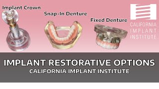 Restorative Options Once You Have Dental Implants 2024 [upl. by Serena]