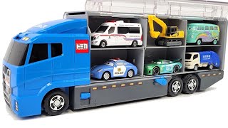 13 Types Cars Tomica ☆ Open Tomica and place it on big Okataduke convoy [upl. by Slosberg967]