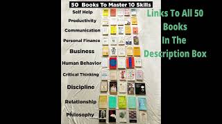 50 Life Changing Books to Master 10 Skills  With Links [upl. by Maziar]