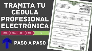 Como obtener tu cédula profesional electrónica 2023  TecnoJeen [upl. by Amilas]