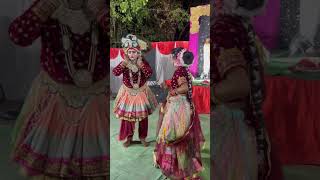 Radhakrishna jhanki😱 trending radhakrishna jhanki radharani jagran radha rohitlohiya [upl. by Iram]