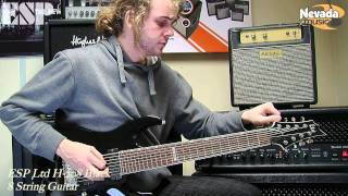 ESP Ltd H208 8 String Guitar Demo  Sam Bell  PMTVUK [upl. by Kallick]