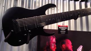 NAMM 2014 Ibanez RG9 and RG90BKPISH 9String Guitars [upl. by Amada]