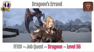 FFXIV Dragoon Level 56 Job Quest  Heavensward  Dragoons Errand [upl. by Anil]