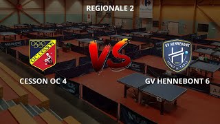 OC CESSON 4  GV HENNEBONT 6  Régionale 2 [upl. by Glenda]