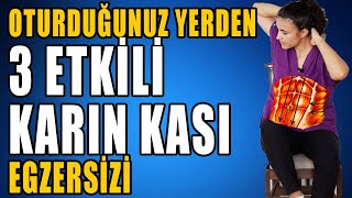 OTURDUĞUNUZ YERDEN KARIN KASLARINI ÇALIŞTIR aktifizyo karınkası karınegzersizi [upl. by Goth556]