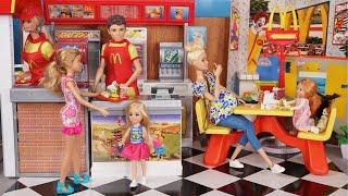 Barbie amp Ken Family Evening Routine amp Doll Playground Fun [upl. by Aikaj]