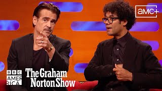 Richard Ayoade and Colin Farrell Recite Poetry 🎭 The Graham Norton Show  BBC America [upl. by Jarlathus445]