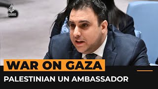 Palestinian UN ambassador calls out Security Council inaction  AJ Shorts [upl. by La Verne729]