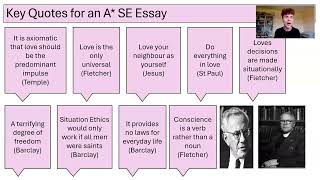 SITUATION ETHICS A LEVEL RELIGIOUS STUDIES [upl. by Llenoil262]