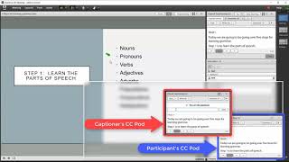 Closed Captioning in Adobe Connect Meeting [upl. by Yedsnil]